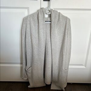Women's Gray Open Front Cardigan